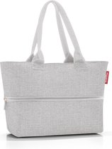 Reisenthel Shopper E1 Shopper Schoudertas - 12L - Twist Sky Rose Grijs