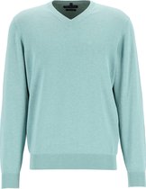 CASA MODA heren trui katoen - V-hals - mintgroen -  Maat: 6XL
