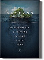 Walljar - Success Island - Muurdecoratie - Canvas schilderij