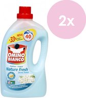Omino Bianco Nature Fresh Vloeibaar Wasmiddel - 2 x 2 l (80 Wasbeurten)