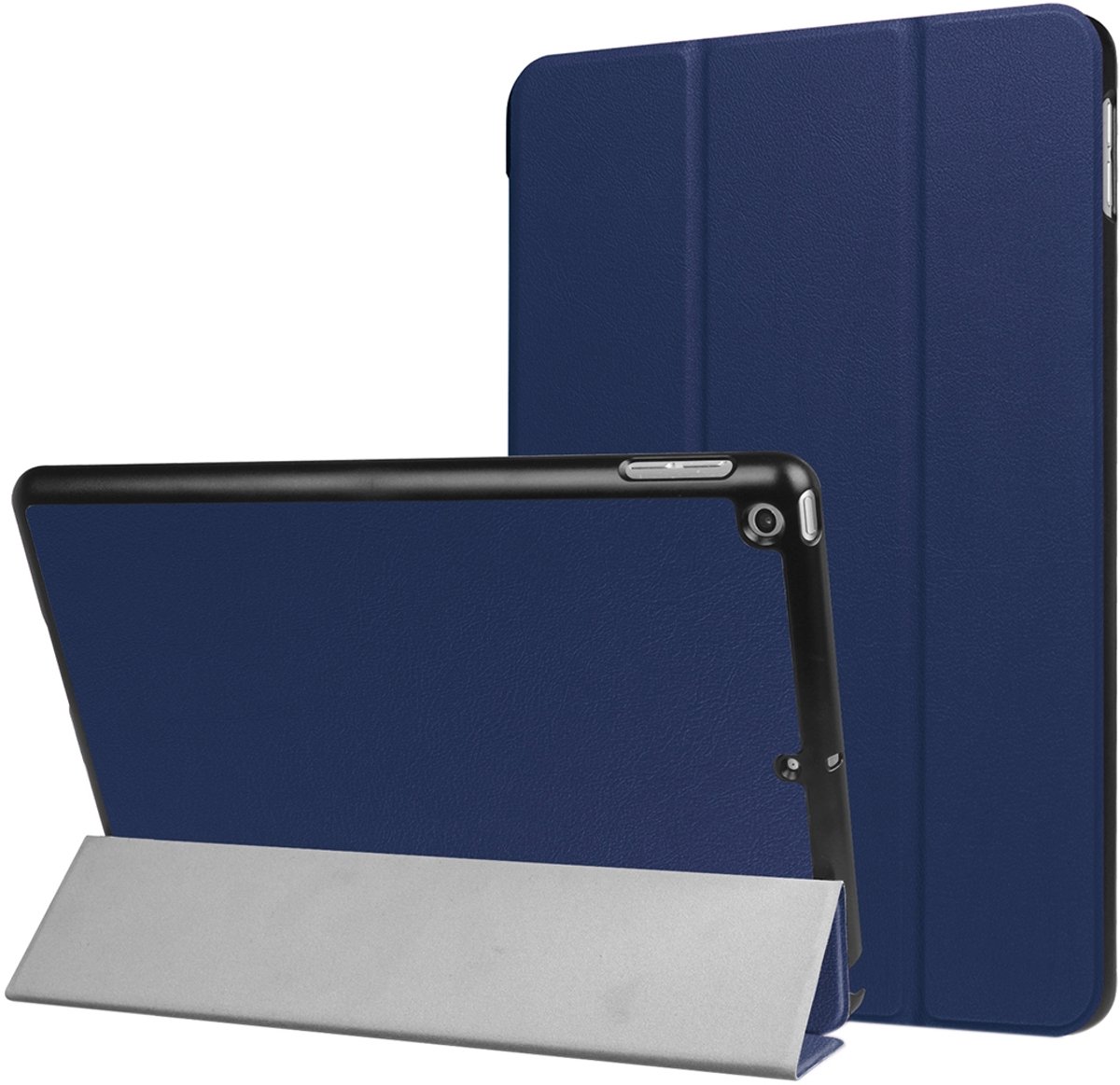 Mobigear Tablethoes geschikt voor Apple iPad 5 (2017) Hoes | Mobigear Tri-Fold Bookcase - Donkerblauw