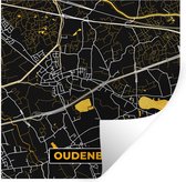 Stickers muraux - Oudenburg - Or - Carte - Plan de la ville - Plan d'étage - 100x100 cm - Feuille adhésive XXL