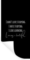 Stickers Stickers muraux - Citation - Étudier - Apprendre - 60x120 cm - Feuille adhésive