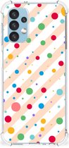 Telefoonhoesje Geschikt voor Samsung Galaxy A13 (4G) Mapje met transparante rand Dots