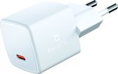 Swissten USB-C Snellader - GaN technologie - 25W - Wit