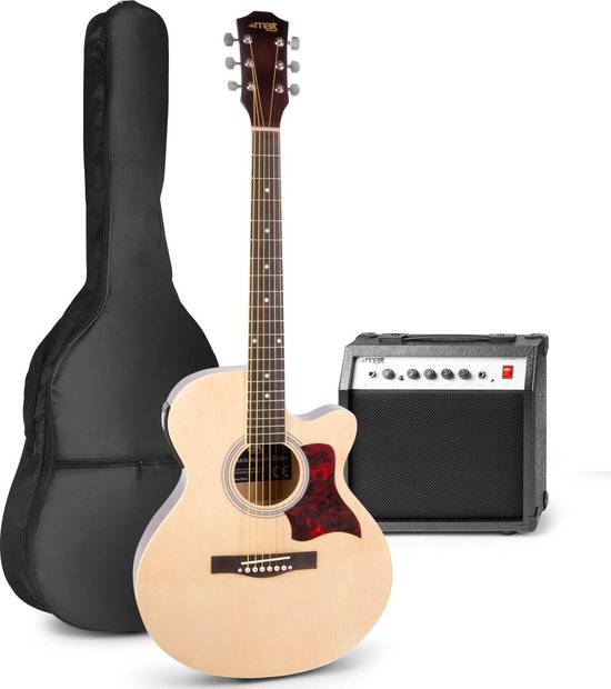 hartstochtelijk Opgewonden zijn het is nutteloos Elektrisch akoestische gitaar - MAX ShowKit gitaarset met 40W gitaar  versterker,... | bol.com