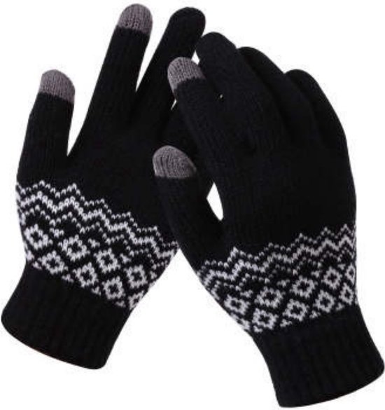 Handschoenen - Winter - Gloves - Touchscreen - Zwart - Unisex - Knit