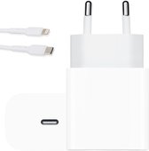 25W USB-C Adapter met iPhone Kabel 2 Meter - Voor iPhone 8, X, 11, 12, 13, iWatch en iPad - Sneller, Compacter en Veiliger met PPS-Fast Charging -