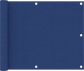 vidaXL Balkonscherm 75x600 cm oxford stof blauw