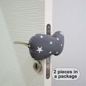 Sevibaby Grey Star 2 Stuks Deurstopper 397-13