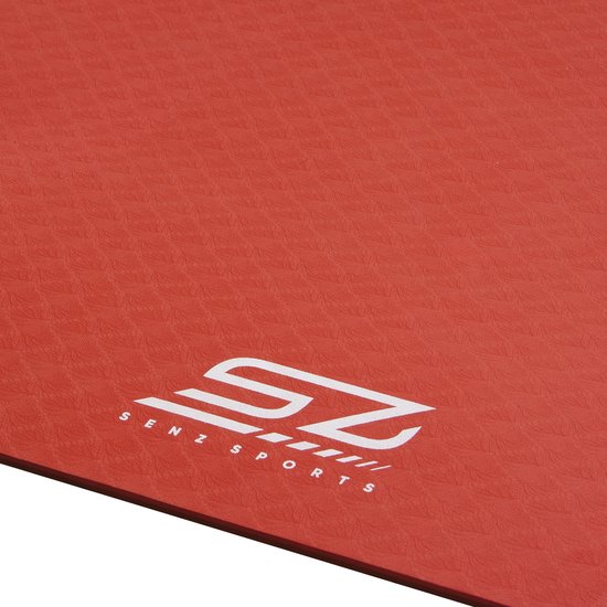 Yogamat - Senz Sports TPE Mat - Rood van Senz Sports — afbeelding 3