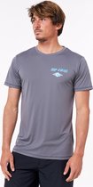 Rip Curl - UV-zwemshirt voor heren - Icons Surflite - Korte mouw - Donkergrijs - maat XXL