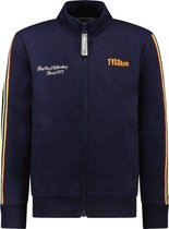 TYGO & vito jongens vest met gestreepte bies Navy