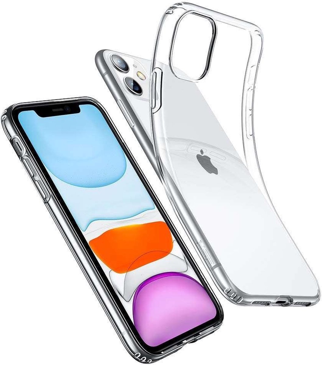 Mobigear Doorzichtig Hoesje geschikt voor Apple iPhone 11 Telefoonhoesje Flexibel TPU | Mobigear Ultra Thin Backcover | Doorzichtig Telefoonhoesje iPhone 11 | iPhone 11 Case | Back Cover - Transparant