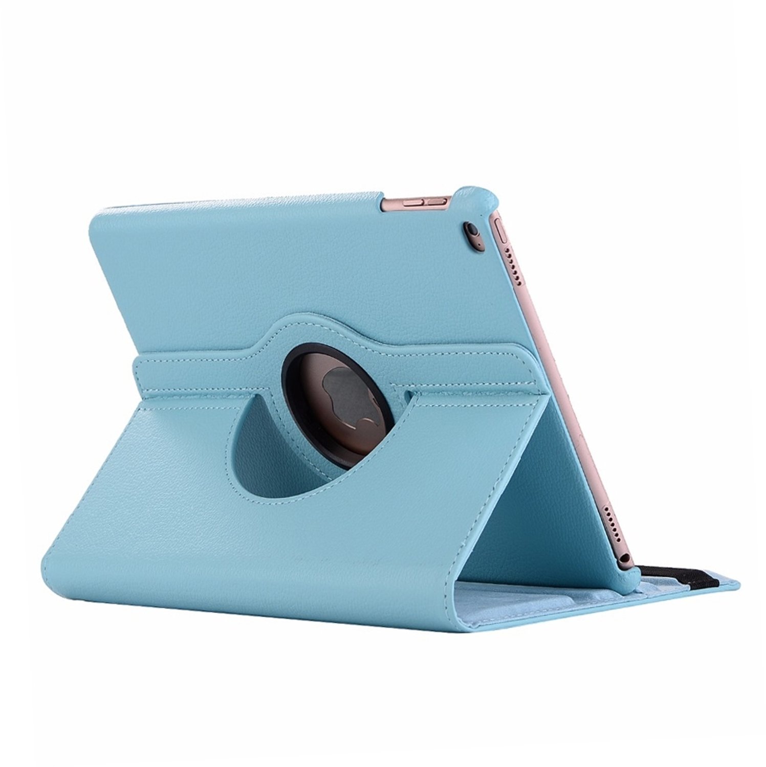 Mobigear Tablethoes geschikt voor Apple iPad Mini 5 (2019) Hoes | Mobigear DuoStand Draaibare Bookcase - Blauw