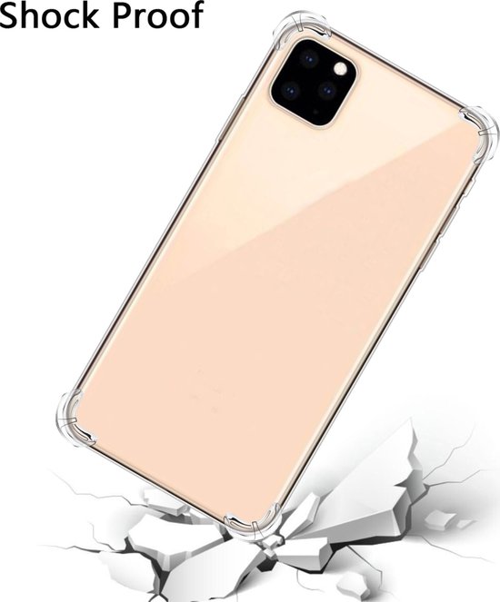 Coque Apple iPhone 12 - Mobigear - Série Cushion - Coque arrière en TPU - Transparente - Coque adaptée pour Apple iPhone 12