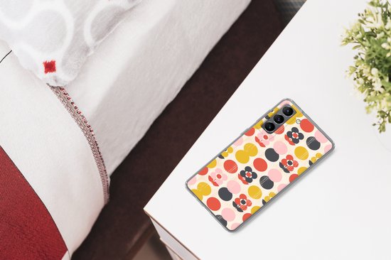 Coque Samsung Galaxy S21 - Rétro - Design - Fleurs - Pastel - Coque de téléphone en Siliconen -