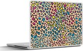 Laptop sticker - 15.6 inch - Panterprint - Patronen - Kleuren - 36x27,5cm - Laptopstickers - Laptop skin - Cover