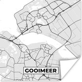 Poster Kaart - Gooimeer - Nederland - Plattegrond - Stadskaart - 50x50 cm