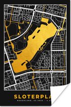 Affiche Carte - Carte - Plan de Ville - Pays- Nederland - Lac - Water - 120x180 cm XXL