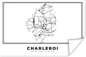 Poster City Map – Zwart Wit - Carte – Charleroi – België – Carte - 30x20 cm