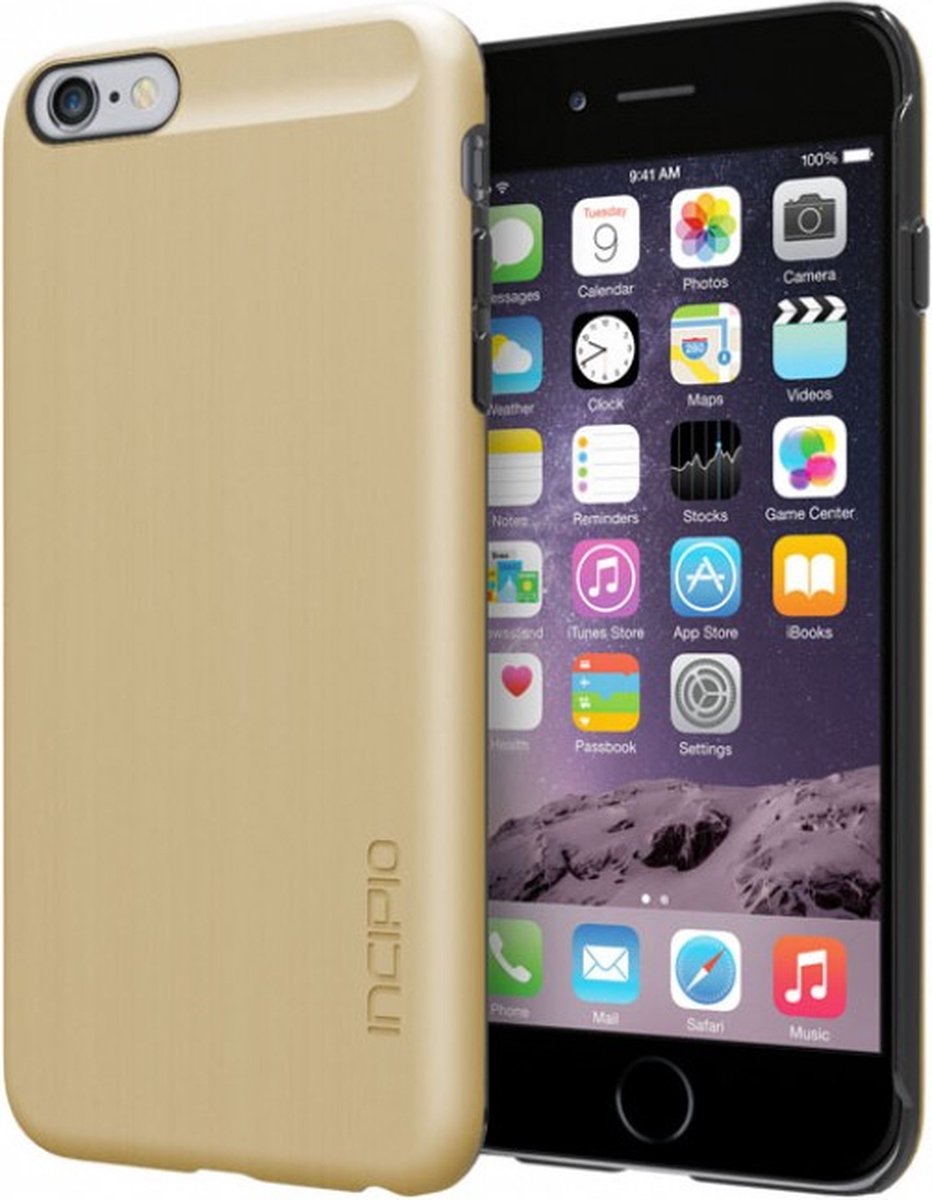 Apple iPhone 6/6s Plus Hoesje - Incipio - Feather Shine Serie - Hard Kunststof Backcover - Goud - Hoesje Geschikt Voor Apple iPhone 6/6s Plus