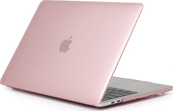 Apple MacBook Pro 16 (2019) Case - Mobigear - Glossy Serie - Hardcover - Roze - Apple MacBook Pro 16 (2019) Cover - Mobigear