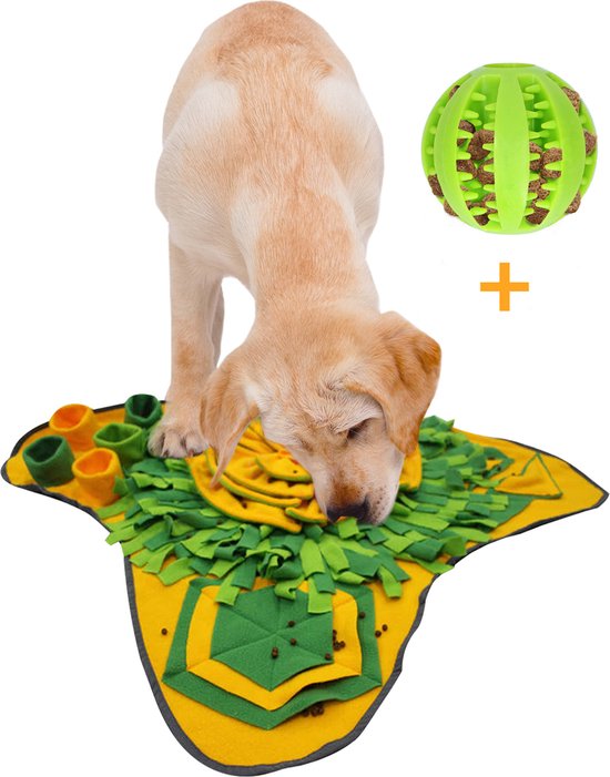 hoop Vergadering Inwoner Pet Patrol® Snuffelmat 70x70cm Inclusief Rubberen Massage Bal & E-book -  Speelmat Hond... | bol.com