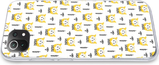 Telefoonhoesje Geschikt voor Xiaomi 11T hoesje - Meisjes - Prinses - Kroon - Patronen - Girl - Kids - Kinderen - Siliconen Telefoonhoesje Telefoonhoesje