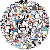 50x sticker Pinguin - Schattige Kinderstickers - Getekende dieren voor op de fiets, beker, laptop, schoolspullen, kamer, etc - School - Kinderen - Stickers - Plakken - Stikker - Bundel - Set - 50 - Animals - Pinguin Sticker - Love Pinguins - Arctic