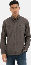 camel active Shirt met lange mouwen met button-down kraag