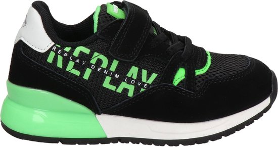 Replay Shoot Jr Lage sneakers - Jongens - Zwart - Maat 28 | bol.com