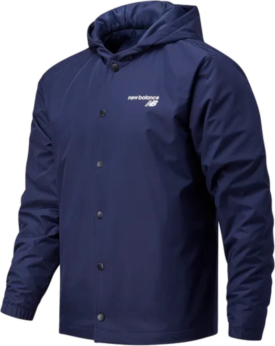 New Balance Jacket MJ13901PGM, Mannen, Marineblauw, Jasje, maat: XL