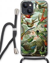 Case Company® - iPhone 13 hoesje met Koord - Haeckel Trochilidae - Telefoonhoesje met Zwart Koord - Extra Bescherming aan alle Kanten en Over de Schermrand