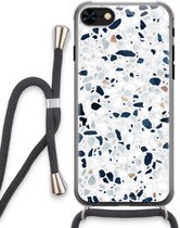 Case Company® - iPhone 7 hoesje met Koord - Terrazzo N°1 - Telefoonhoesje met Zwart Koord - Extra Bescherming aan alle Kanten en Over de Schermrand