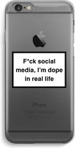 Case Company® - iPhone 6 / 6S hoesje - I'm dope - Soft Cover Telefoonhoesje - Bescherming aan alle Kanten en Schermrand