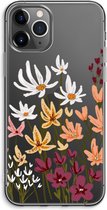 Case Company® - iPhone 11 Pro Max hoesje - Painted wildflowers - Soft Cover Telefoonhoesje - Bescherming aan alle Kanten en Schermrand