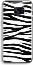 Case Company® - Samsung Galaxy S7 Edge hoesje - Zebra pattern - Soft Cover Telefoonhoesje - Bescherming aan alle Kanten en Schermrand