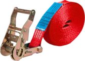 Eindloze Spanband 35 mm 2 ton 6M Rood