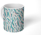 Mok - Patronen - Strand - Zee - Abstract - Mokken - 350 ML - Beker - Uitdeelcadeautjes