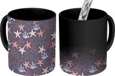 Magische Mok - Foto op Warmte Mokken - Design - Meisjes - Zeester - Magic Mok - Beker - 350 ML - Uitdeelcadeautjes