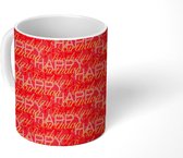 Mok - Koffiemok - Verjaardag - Rood - Quotes - Design - Mokken - 350 ML - Beker - Koffiemokken - Theemok