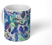 Mok - Vintage - Bladeren - Abstract - Patronen - Mokken - 350 ML - Beker - Uitdeelcadeautjes