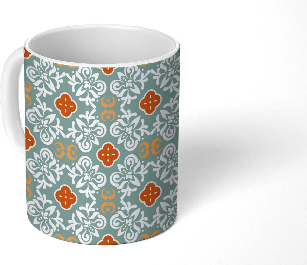 Mok - Koffiemok - Patronen - Bloemen - Abstract - Mokken - 350 ML - Beker - Koffiemokken - Theemok