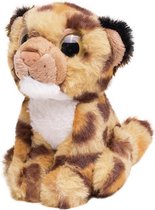 Pluche Luipaard knuffeldier van 13 cm - Speelgoed dieren knuffels cadeau voor kinderen