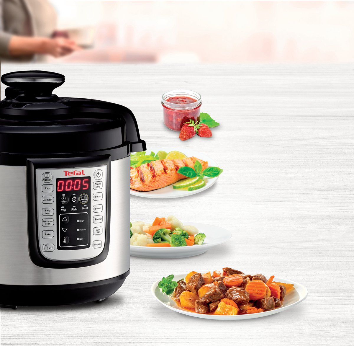 Afbeelding 2 van Tefal All-in-One CY505E Slowcooker Multicooker en Snelkookpan