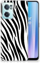 Trendy Telefoonhoesjes OnePlus Nord CE 2 5G Smartphone hoesje Zebra