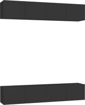 vidaXL-Tv-meubelen-4-st-80x30x30-cm-spaanplaat-zwart