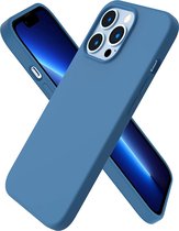 Hoesje Compatibel met iPhone 13 Pro 6.1 Silicone Case, Case Ultra Thin Volledige Bescherming Liquid Silicone Phone Case Bescherming voor de iPhone 13 Pro (2021) 6,1 inch Blue