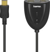 Hama 00205161, HDMI Type A (Standard), 2 x HDMI Type A (Standard), Noir